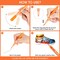 24 Colors Acrylic Paint Pens Markers- Waterproof Paint Pens for Rock Painting,Graffiti, Stone, Ceramic, Glass, Wood, Fabric, Canvas, Porcelain, Metal,Pumpkins,Water Based Quick Dry Non-Toxic No Odor